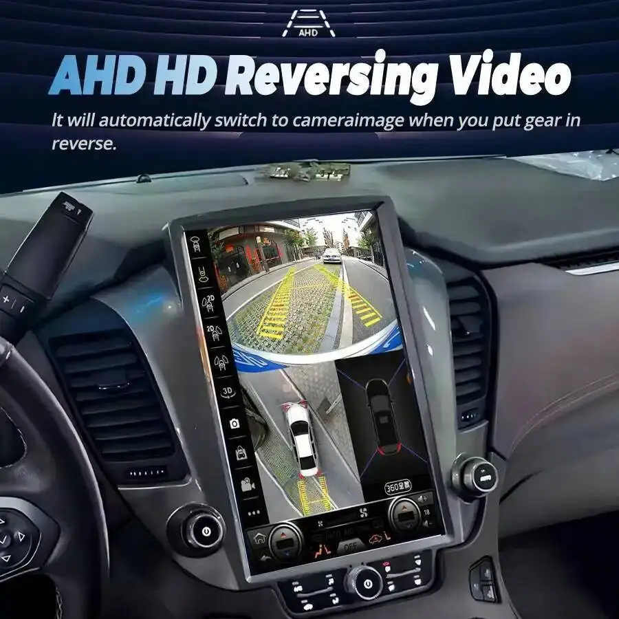 Фото 14,5-дюймовая автомагнитола Android 15 для Chevrolet Suburban 2014-2020 с CarPlay, GPS-навигацией, Wi-Fi, сенсорным экраном и мультимедийной стереосистемой №5