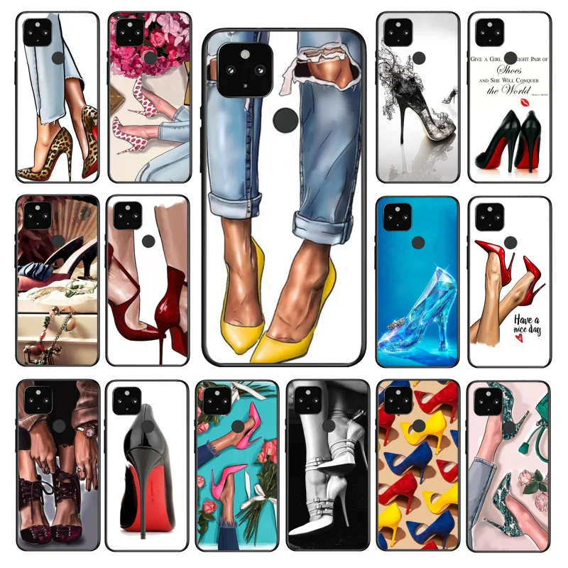

Princess Girl High Heel Red Shoes Phone Case for Google Pixel 7 7Pro 6 Pro 6A 5A 4A 3A Pixel 4 XL 5 6 4 3 XL 3A 2 XL