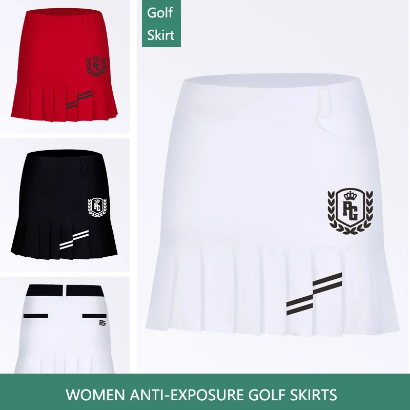 

Summer Korean Women Anti-light Sports Pantskirt Ladies High Waist Slim Golf Skirts Breathable Golf Woman’s Clothes Pencil Skort