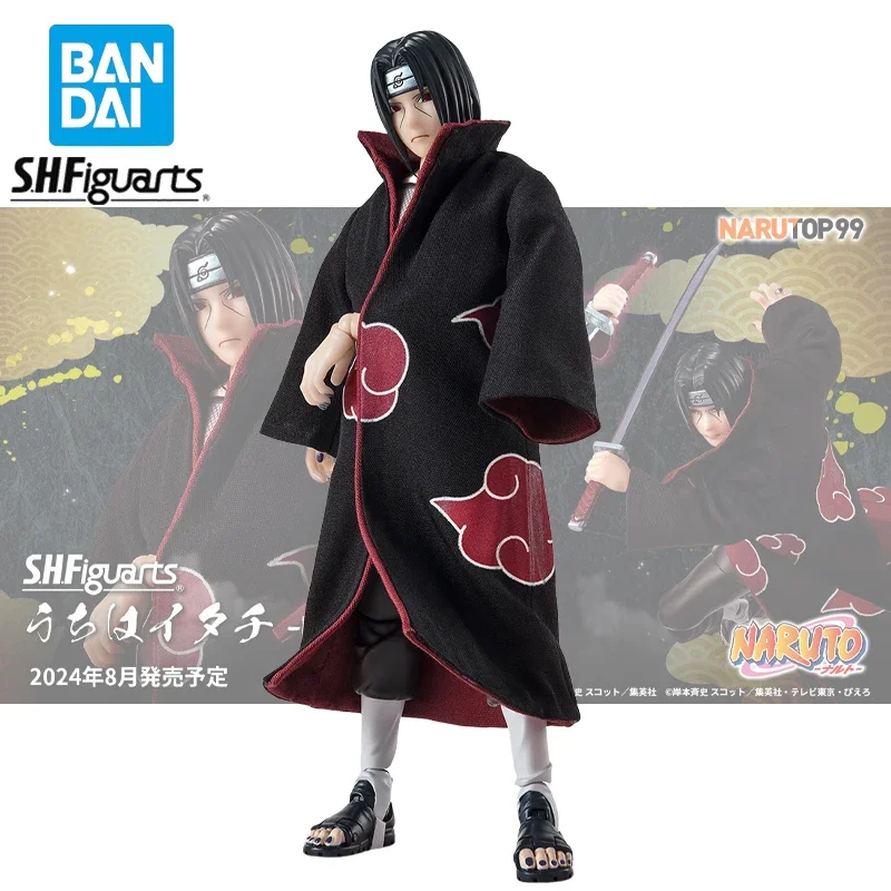 Bandai Original S.H.Figuarts Uchiha Itachi NARUTOP99 Edition Фигурка Наруто Украшения Коллекционная модель