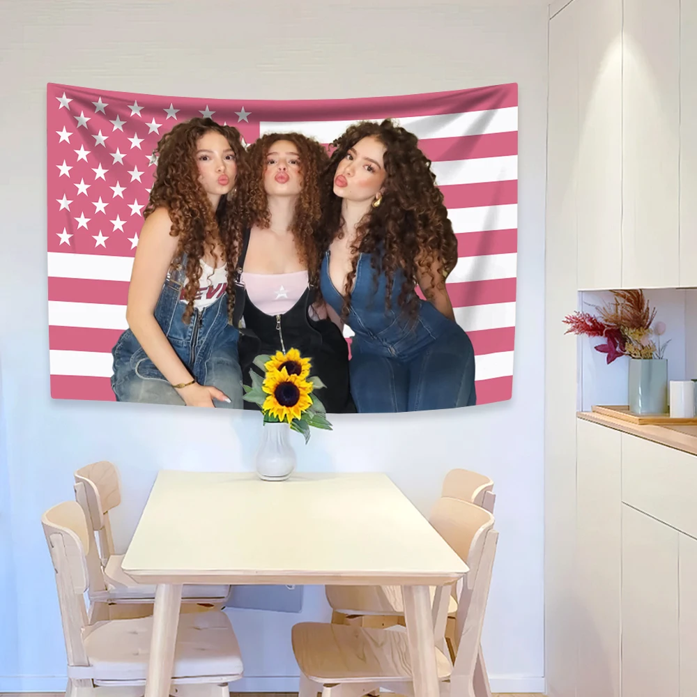 

Kalogeras Sisters 2025 Американский флаг гобелен из полиэстера