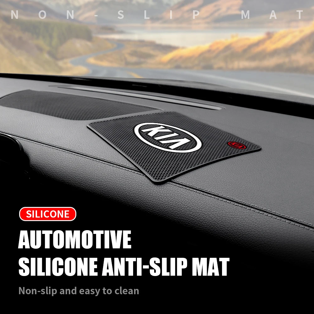 

Car Dashboard Sticky Anti-Slip Silicone Mat Phone Non-Slip Pad for Kia Sportage Picanto Rio Sorento Ceed Cerato Soul Optima Fort