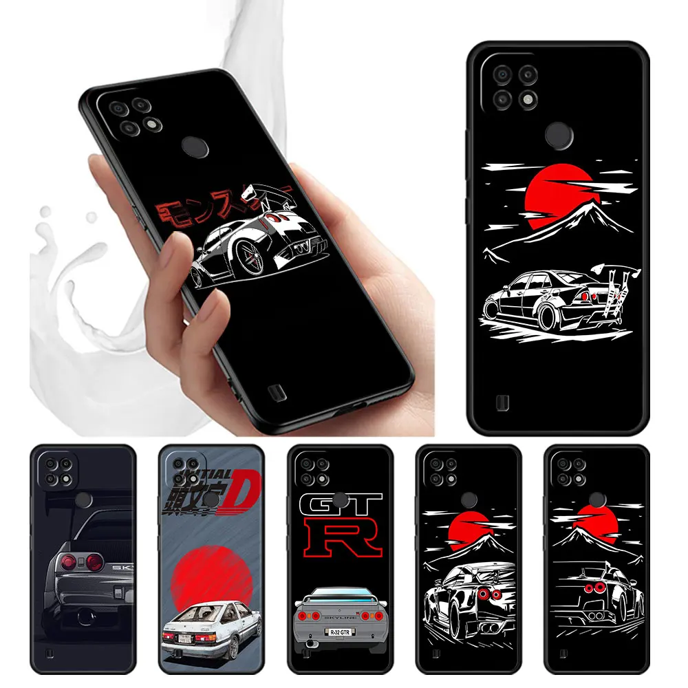 

Silicone Skyline Gtr R32 Soft Nissan Haruna Case Cover for Realme 8Pro C3 9Pro C21 8 C21Y 9 9i 7i Narzo30A Style Phone Cell