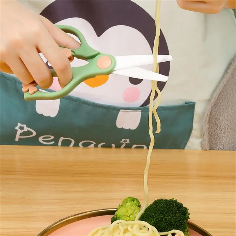 

Baby Complementary Food Scissors Safety Protection Food Scissors Portable Children's Ceramic Scissors Infant Feeding Aid Scissor