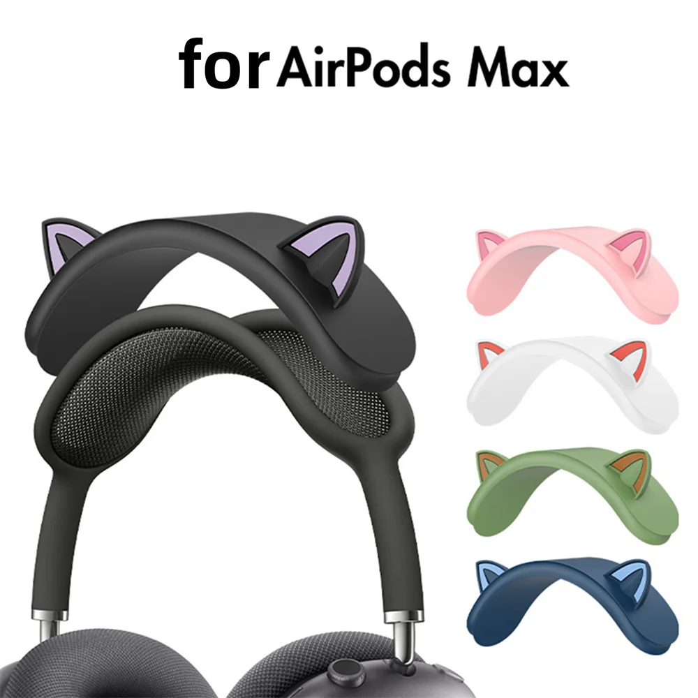 Гарнитура с кошачьими ушками очаровательный силиконовый чехол для Airpods max