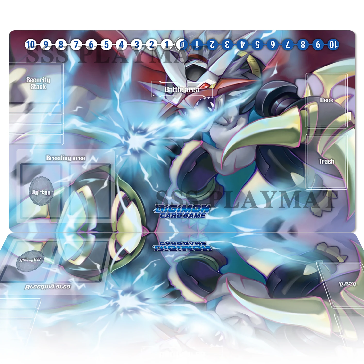 Digimon Imperialdramon Playmat DTCG CCG Duel Pad Коллекционный коврик для карточных игр Коврик