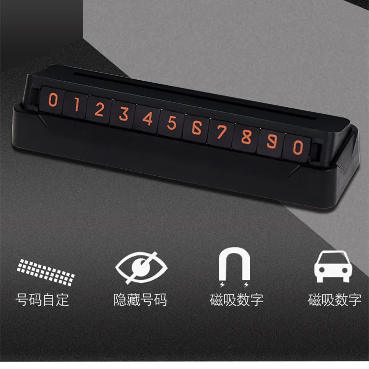 

Car Stickers Temporary Parking Card Telephone Number Holder Auto Park Mobile Phone Number Plate Car Numbers Stickers