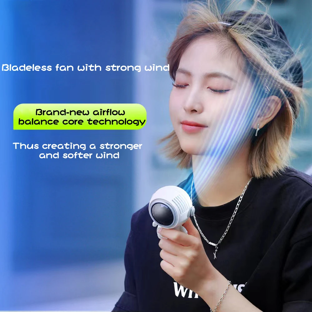 

USB Creative Astronaut Hanging Neck Small Fan Mini Portable Astronaut Fan Summer Cooling Outdoor Sports Travel