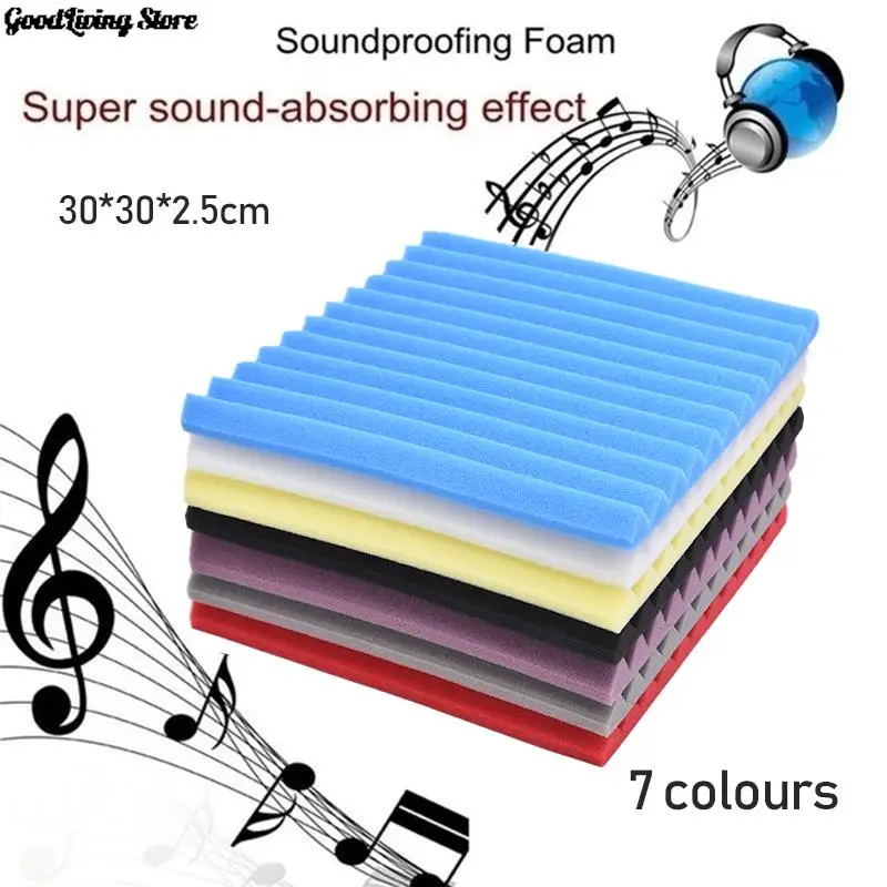 

1PCS Soundproofing Foam Acoustic Wall Panel Sound Insulation Foam Studio Wall Tiles 30cm*30cm