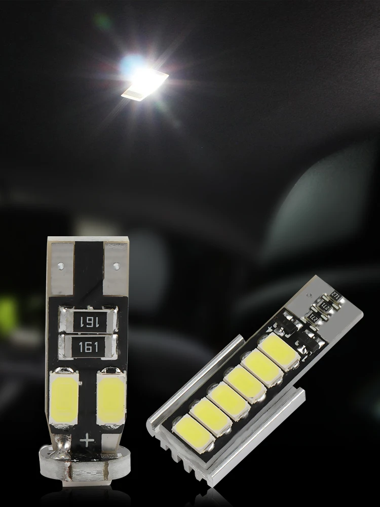 

10 шт./компл. T10 W5W Festoon 5630 6-SMD СВЕТОДИОДНЫЙ ные лампы для салона автомобиля, лампы для чтения для SEAT Leon ST 5F от 2012, внутреннее освещение