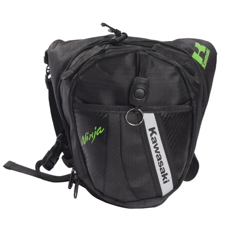 

Jusenda Men's Motorcycle Waist Leg Bag Waterproof Waistpack Off-Road Moto Belt Pouch Fanny Pack Packs Reflective Stripe Bag