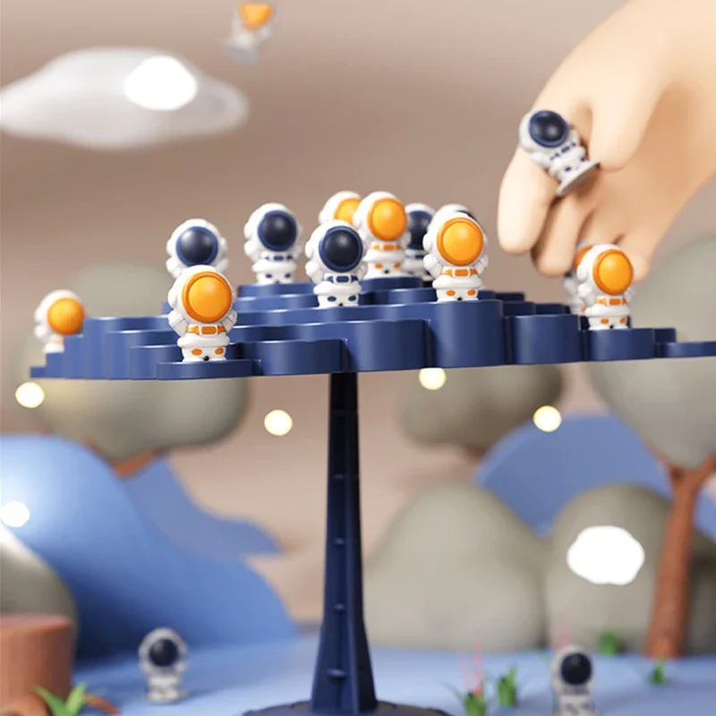 Детская настольная игра балансирующее дерево астронавты лягушка балансирующая