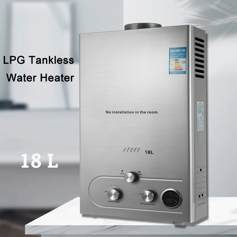 Propane Gas Tankless Water Heater Shower 18l Heater Instant 