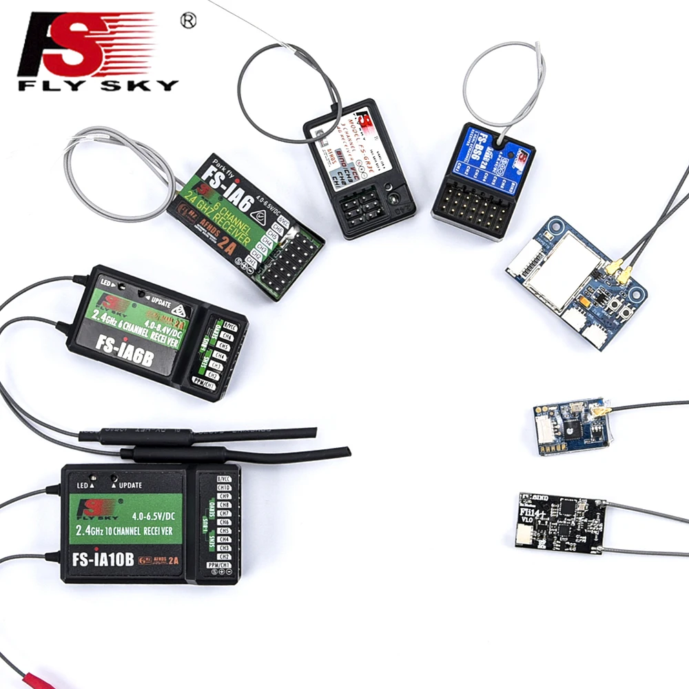 Радиоконтроллер FS iA6 iA6B X6B A8S R6B iA10B RX2A FS-GR3E Fli14 для FLYSKY I6 I6X I6S RC FPV дронов самолетов |