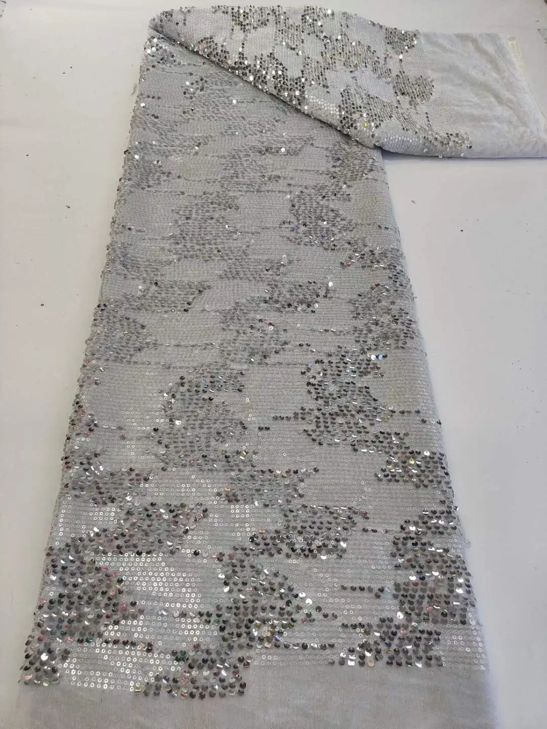 Mccarthy французская бархатная кружевная ткань с блестками 2023 Высококачественная