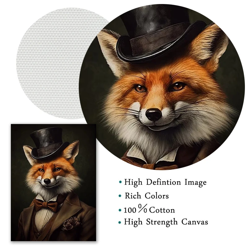 Картина на холсте с изображением животных