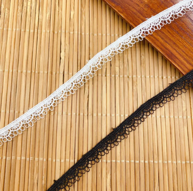 13 метров Высококачественная Белая Черная кружевная Лента отделка для шитья