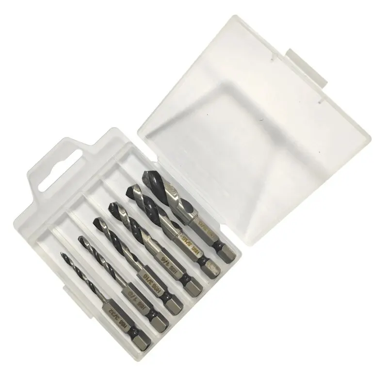 

Набор спиральных сверл из быстрорежущей стали 6 шт.