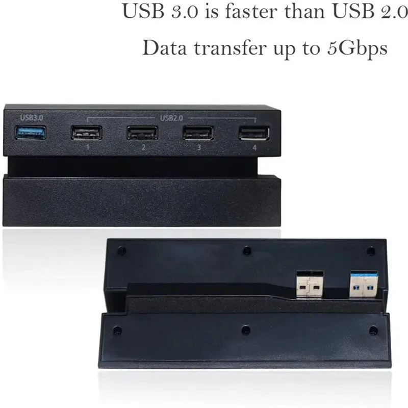 3 0 и 2.0 Φ для PS4 usb-хаб Расширенный USB-адаптер PlayStation 4 5 USB-порт Hub аксессуаров