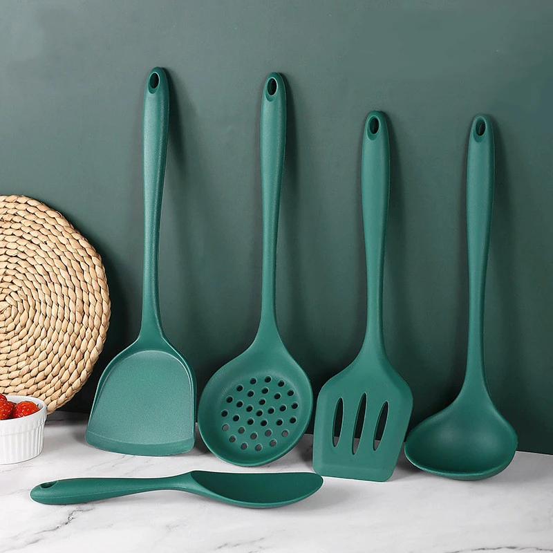 

Кухонная антипригарная ложка из пищевого силикона, термостойкая Гибкая ложка для риса, кухонные инструменты для готовки