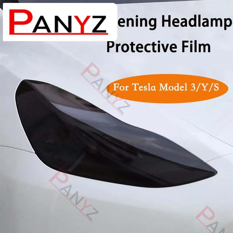 

Car Modification Color Changing Film TPU Protective Black Headlight Taillight Foglight Protective Film For Tesla Model 3 Y