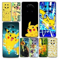 cute cartoon pikachu pokemon phone case for huawei y6 y7 y9 2019 y5p y6p y8s y8p y9a y7a mate 10 20 40 pro rs soft silicone