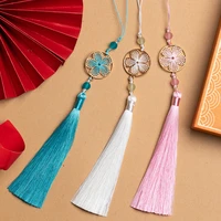 unisonju 6pcslot 27cm long multicolor cotton silk tassel cords for earring charm pendant satin tassel jewelry making accessorie