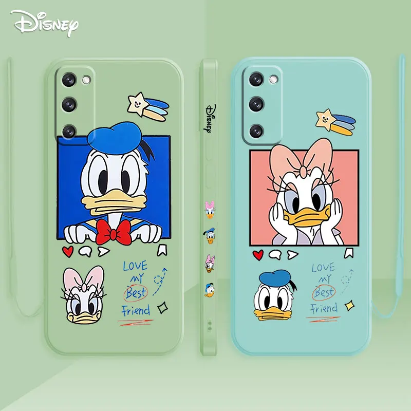

Donald Duck Poster Cover For Samsung Galaxy S22 S21 S20 FE S10 Plus S9 S8 Note 10 Lite 20 Ultra 5G Liquid Silicone Phone Cases