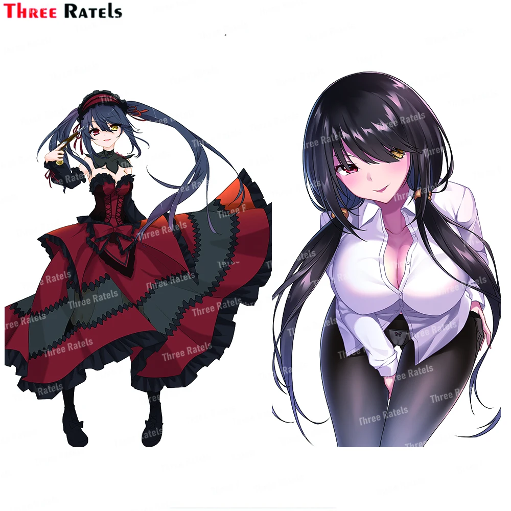 

Высококачественная наклейка на автомобиль Three Ratels J193 Tokisaki Kurumi Date A Live, ноутбук, чемодан, Мотогонки, ПВХ Модель самодельного автомобиля
