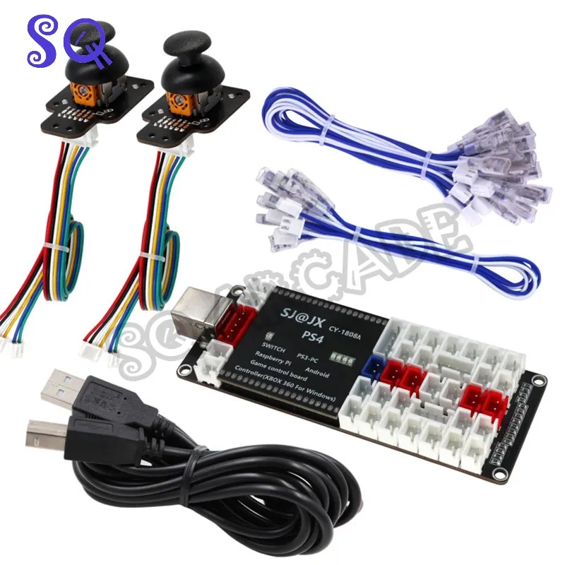 Zero Delay Upgrade Arcade Controller SJ@JX To PS4/ PS3/ SWITCH/ PC/ Android With SANWA Joystick Button Hitbox Control Wire