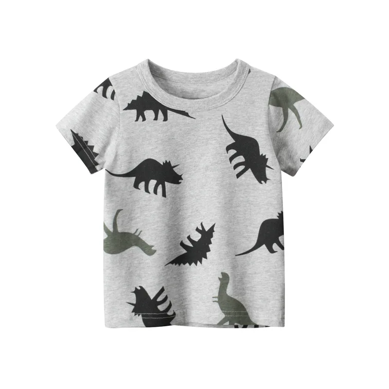 

2-8T Toddler kid Baby Boys Clothes Summer Top Infant Tee Shirt Dinosaur Cotton Boys T Shirt Childrens tshirt Fashion Outfits