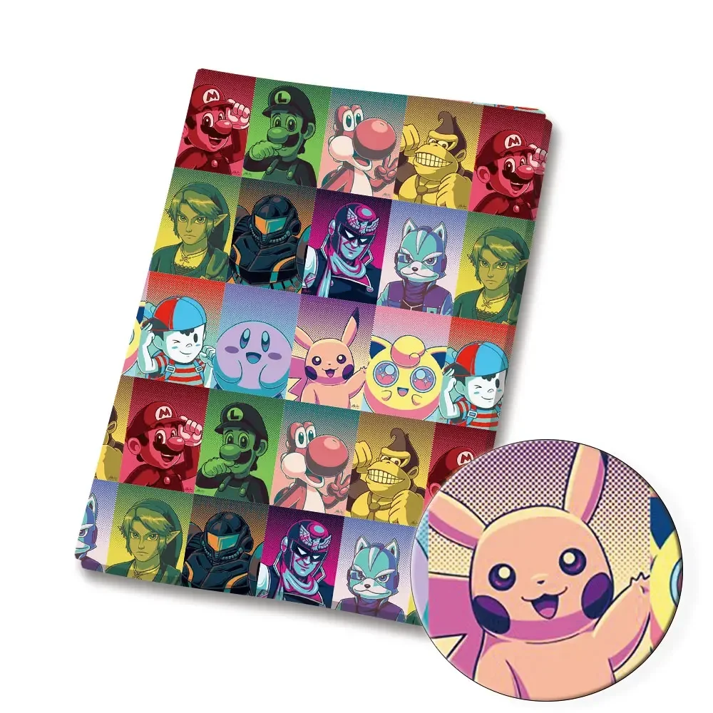 Покемон мультфильм ткань 140*50 см ручная работа шитье пэчворк квилтинг детское