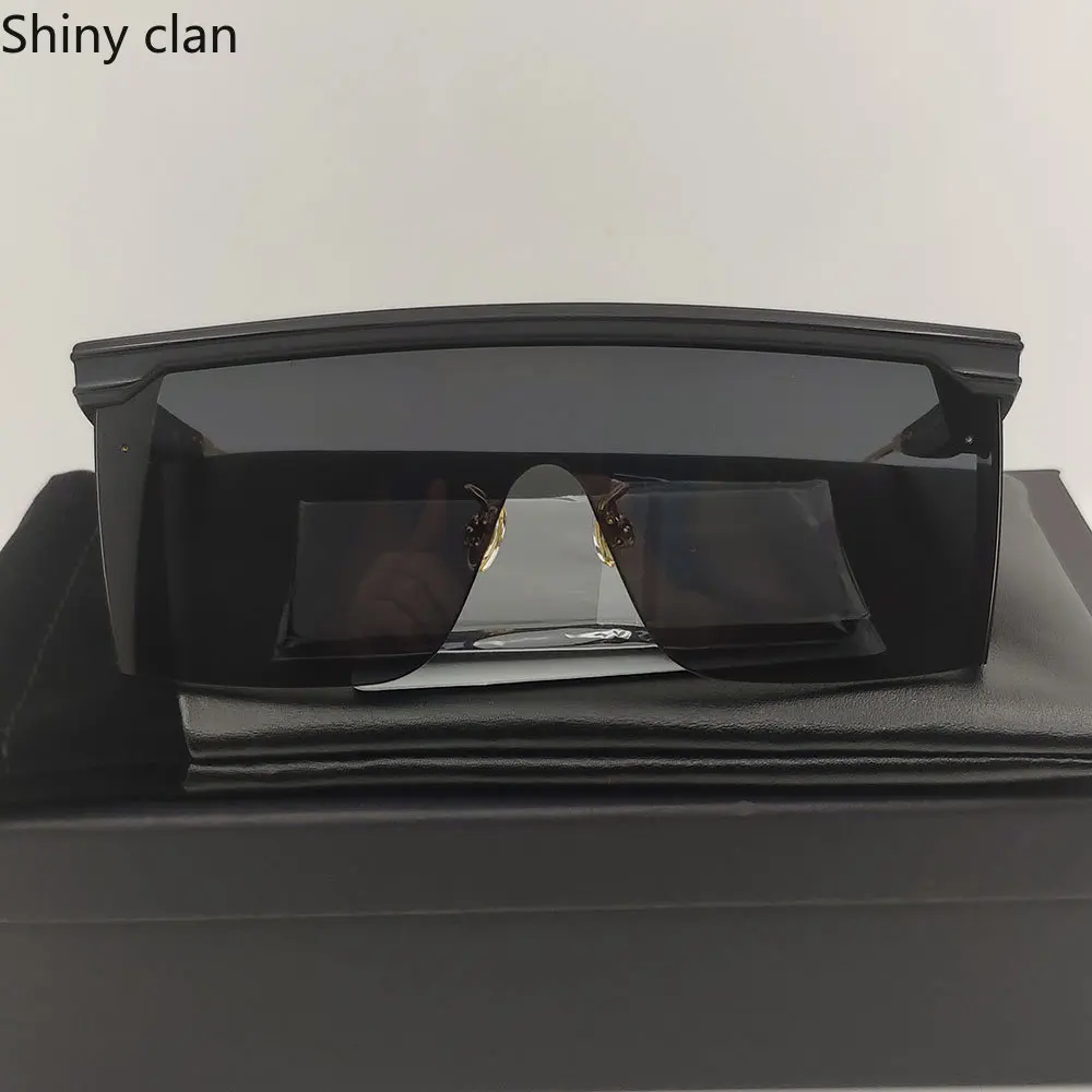 

2023 Black Goggle for Women Summer Shades Sunglasses Brand Designer Male Retro Trend Fashion Futuristic for Sun Glasses UV400
