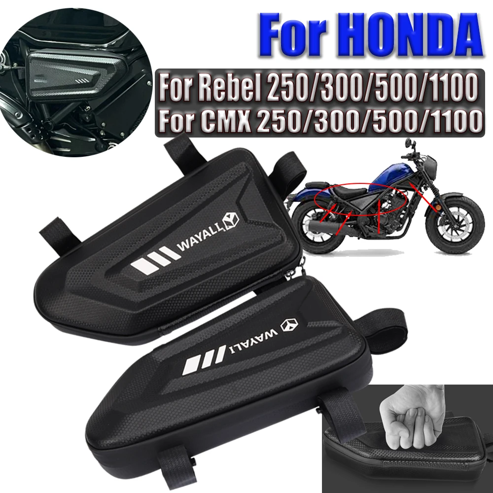 

Motorcycle Parts Side Bag Tool Bags Waterproof Storage Bag For HONDA Rebel 250 Rebel 300 Rebel 500 CMX1100 CM 300 250 Rebel 1100