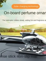 solar powered rotating helicopter furnishing car airconditioning outlet clip car fragrance diffuser perfumes