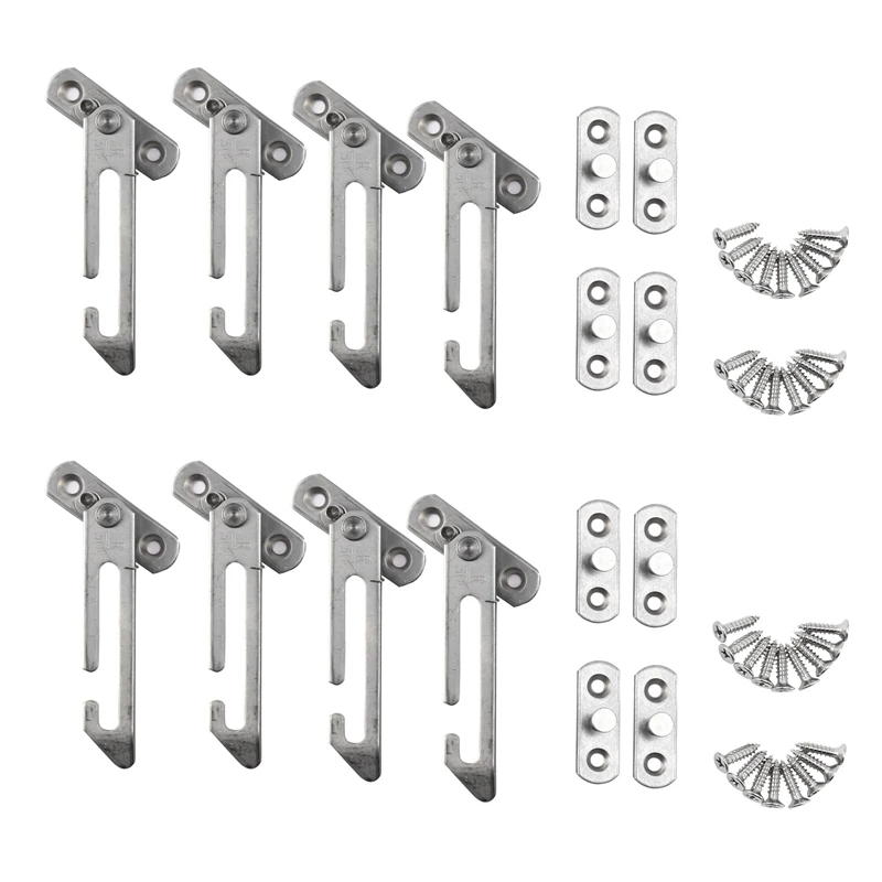 

8 Pack Window Restrictor Locks Window Restrictor Hook Stainless Steel Child Lock Restrictor With Screws For Upvc Windows