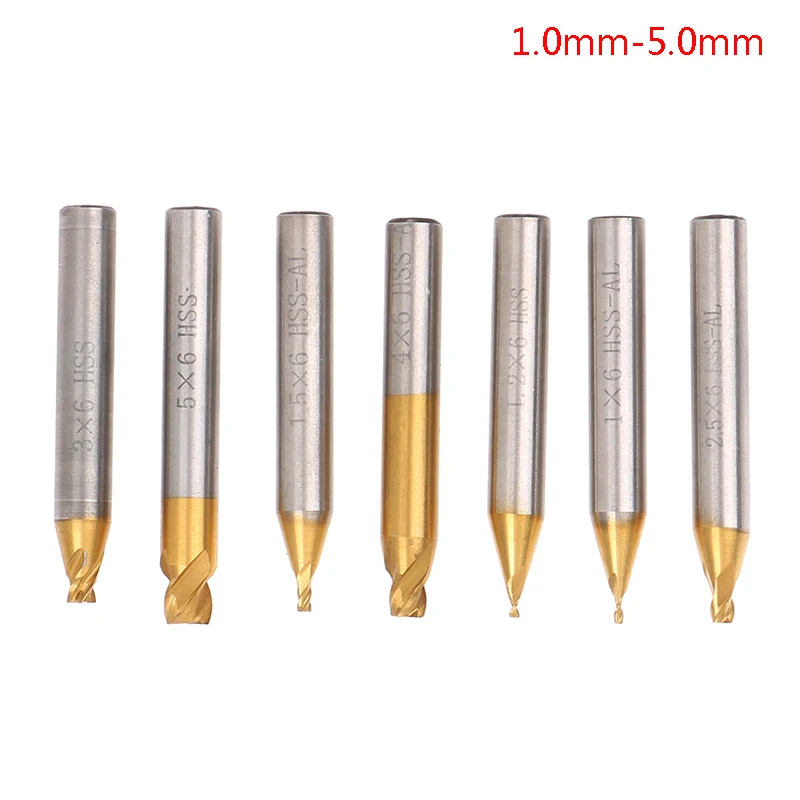 

1pc 6mm Shank Ti-Coated HSS Vertical Key Machine Cutters Door Car Key Cutter Machine Part Key Maker Locksmith Tools 1.0-5.0