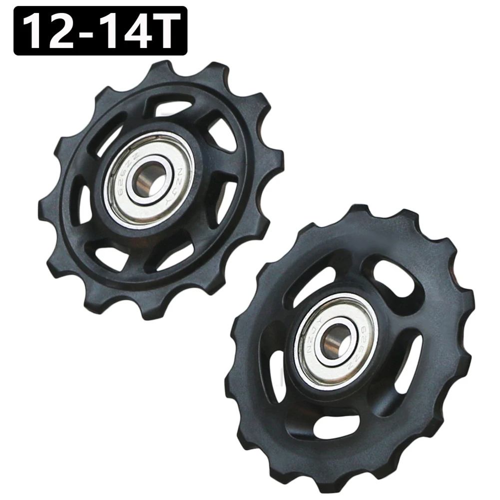 

Bike Rear Derailleur Jockey Wheel Pulley Wheel 12T 14T For 9/10/11 Speed Waterproof Sealed Steel Bearing Pulley Roller Idler