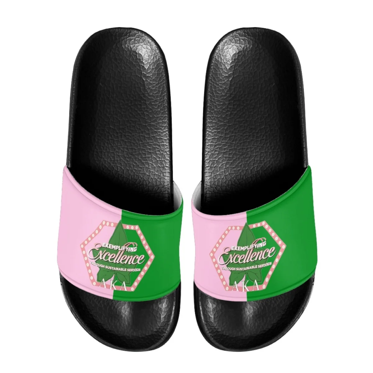 

Print on Demand Slippers Women Alpha Kappa Alpha Theme Slides Summer Beach Sandals for Ladies Casual Anti-Slip Zapatos Hombre