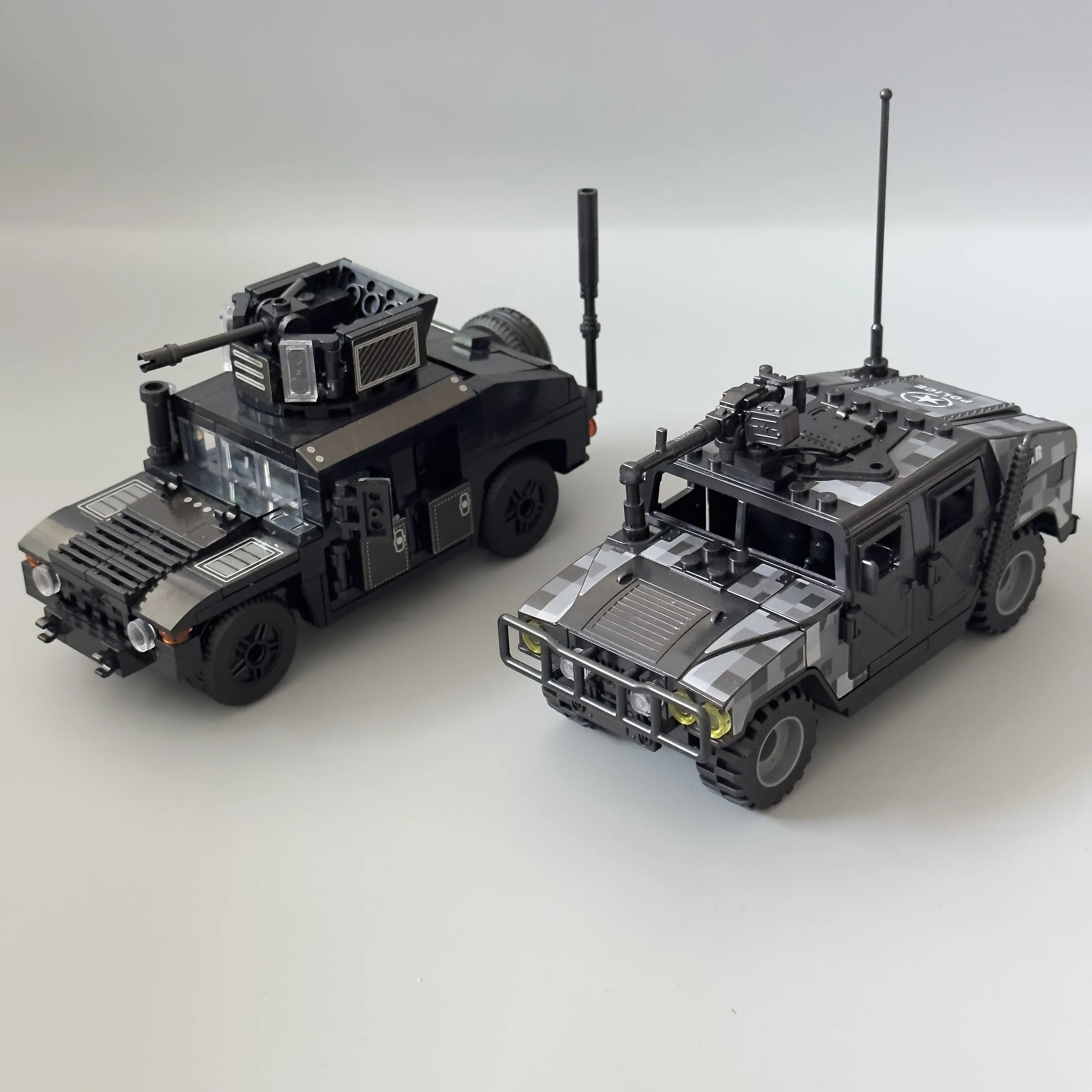 Черный Hummer 2 Модель Строительной Головоломки Бронеавтомобиль Игрушка Для