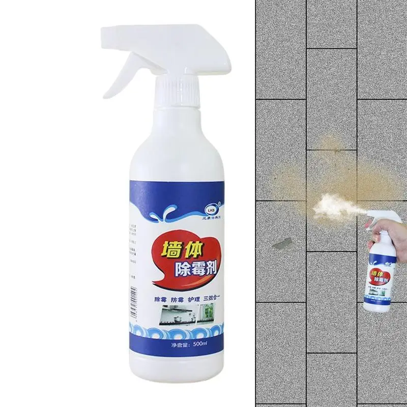 

Stain Remover Active Mildew Mould Removal Foam Spray 500ml Long-lasting Effect Wall Mold Remover Mold For Tile Seams