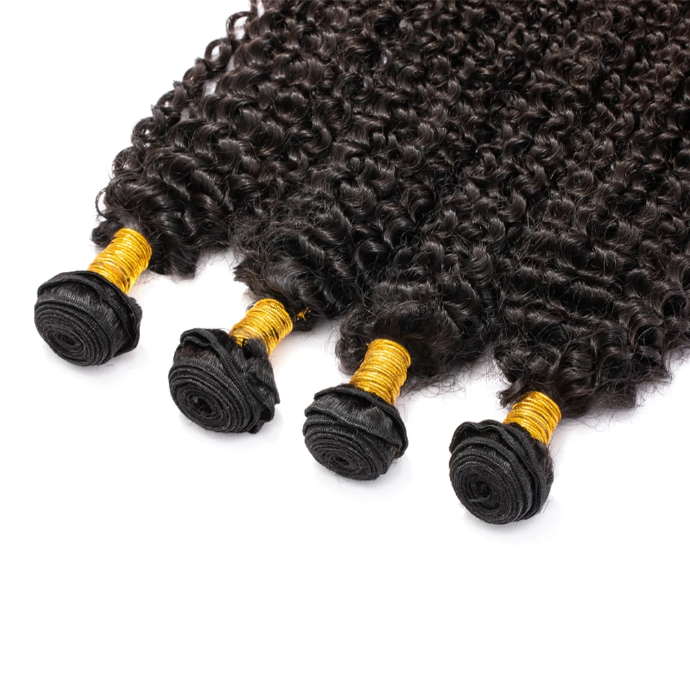 10A Peruvian Kinky Curly Bundles Human Hair Extension Hair Weave Bundles Curly Human Hair Bundles Virgin Hair No Tangle No Shed