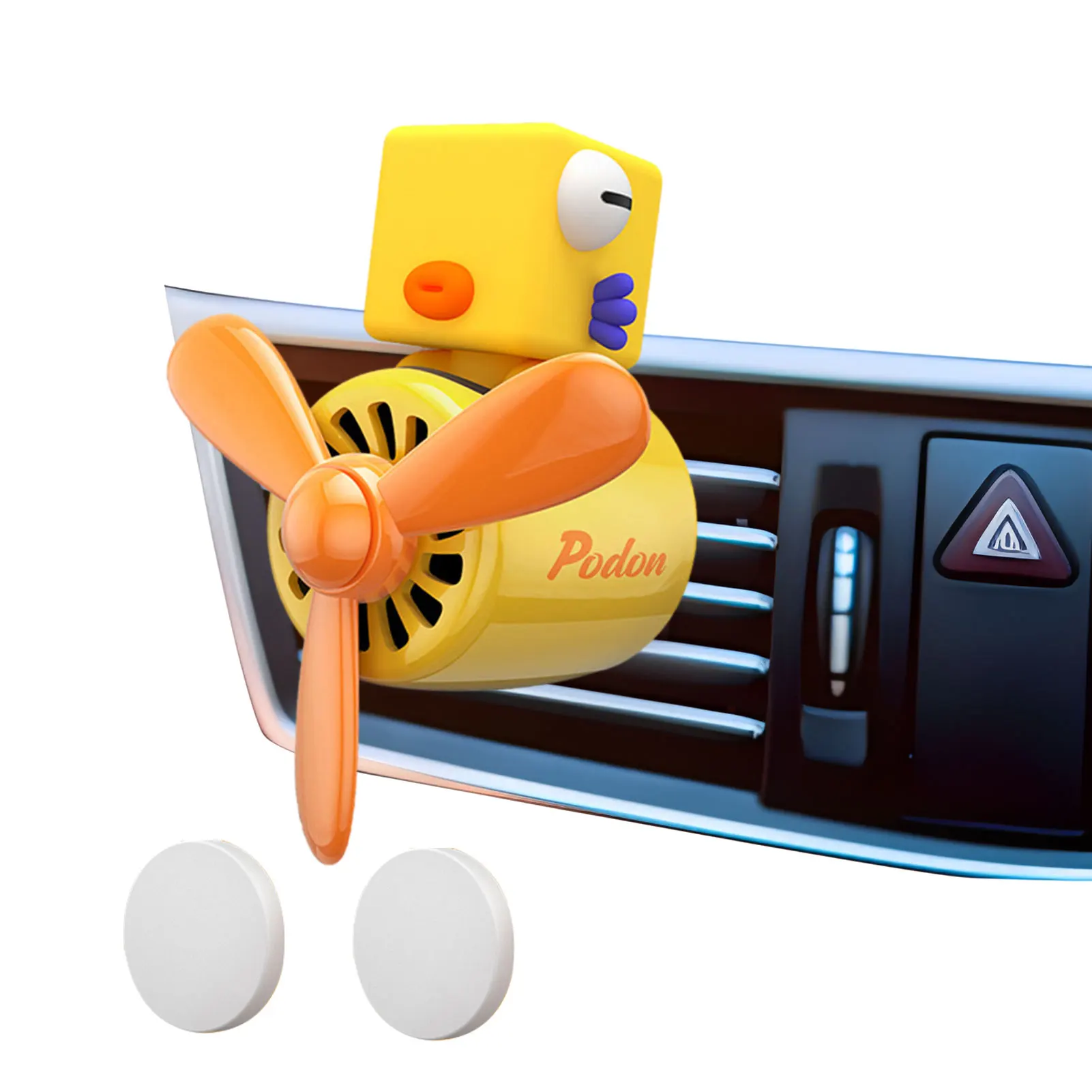 

Duck Air Freshener Rotating Propeller Air Outlet Vent Car Scent Creative Bear Pilot Car Diffuser Vent Clip For Car Interior