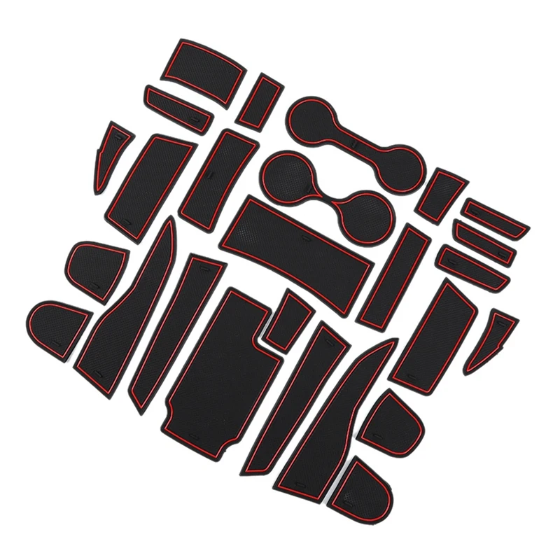 

Резиновый коврик для Шевроле Колорадо GMC Каньон 2014-2022, Противоскользящий коврик для интерьера, набор подушек слот-коврик для двери Cup