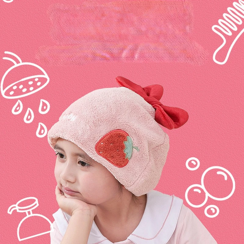 

Cute Cartoon Animal Child Hair Towel Cap Drying Hat Quick-dry Microfiber Super Absorption Hair Twist Kid Bath Hat Bathroom