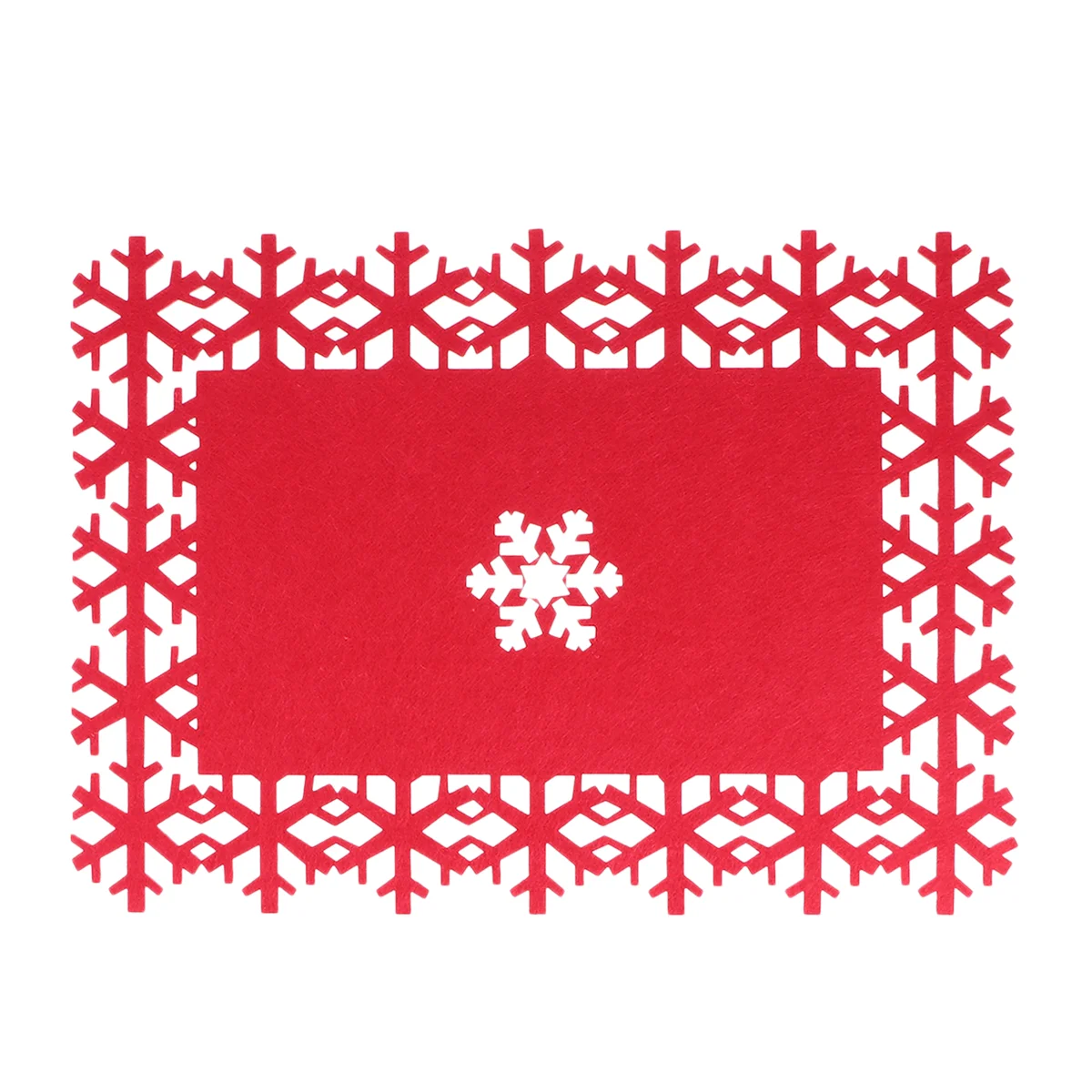 

Christmas Coaster Cup Mats Place Placemats Coasters Hot Snow Pads Placemat Trivet Mug Holder Pot Insulation Pad Linen Snowflakes