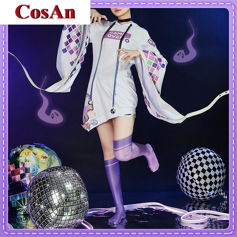 

CosAn Anime Vtuber NIJISANJI Mika Melatika Cosplay Costume Lovely Uniforms Activity Party Role Play Clothing Custom-Make