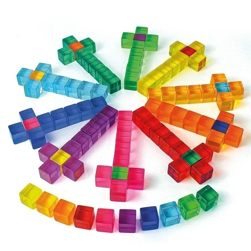 20 шт. прозрачные детские Акриловые Кубики