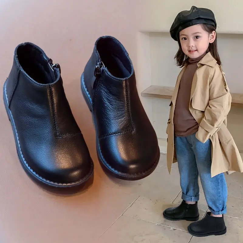 

TR демисезонные детские ботинки, детские ботинки Martin для мальчиков и девочек, модные кроссовки, ботильоны для девочек, детские ботинки