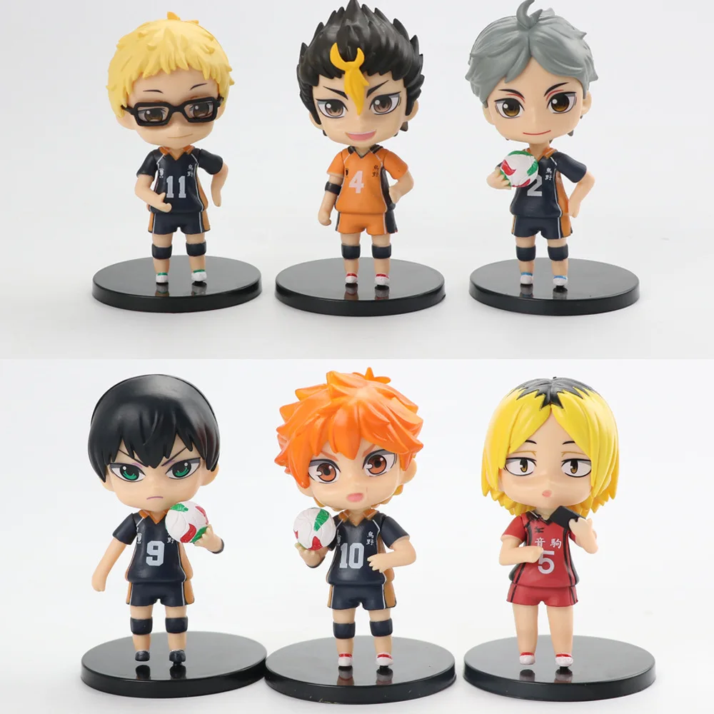 9 см 6 шт./компл. Haikyuu! Экшн-фигурки Haikyuu Kenma Kozume Tobio Kageyama Shoyo Hinata Kei Tsukishima игрушки в